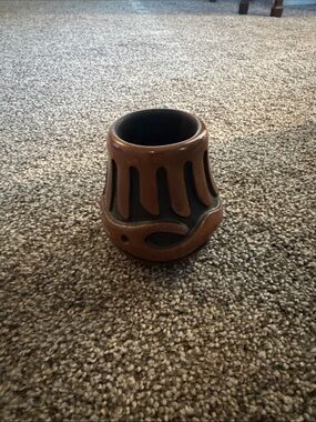 Mata Ortiz Mexican Drip Pottery Vessel